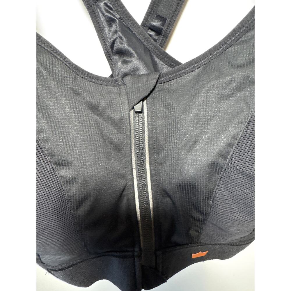 NWT SHEFIT Ultimate Sports Bra Sz 3 Luxe Black Adjustable High Impact Front Zip - Picture 9 of 16